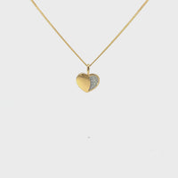 Anhänger Herz Gelbgold 18kt mit Brillanten