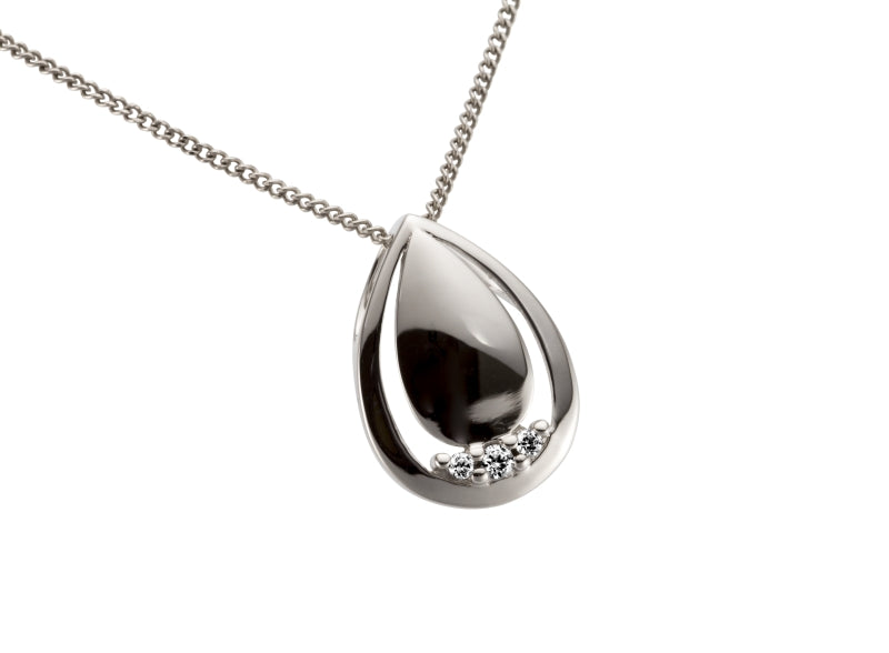 Anhänger aus Weissgold 750/18Kt. mit Brillanten