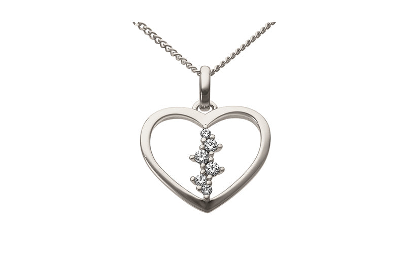 Anhänger Weissgold 750/18Kt mit Brillanten