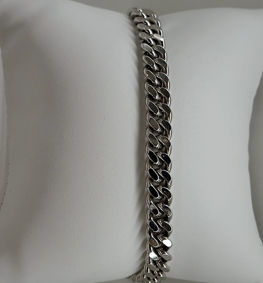 Panzer Armband Silber