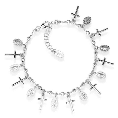 Amen Armbänder Kreuz Silber 925
