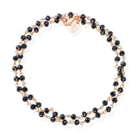 Amen Armbänder Silber 925 Kristall Schwarz