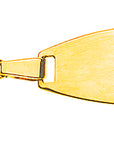 Bébé Bracelet Panzer geschliffen Gelbgold 750 14cm