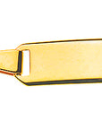 Bébé Bracelet Panzer geschliffen Gelbgold 750 14cm