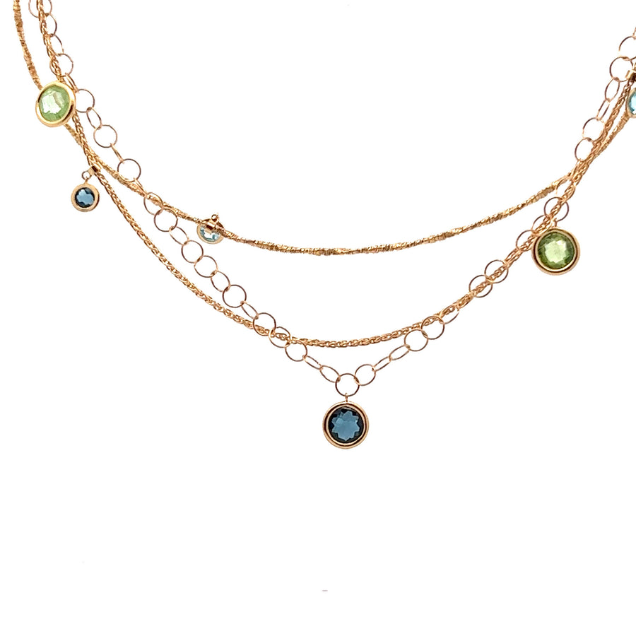 Collier Farbsteine