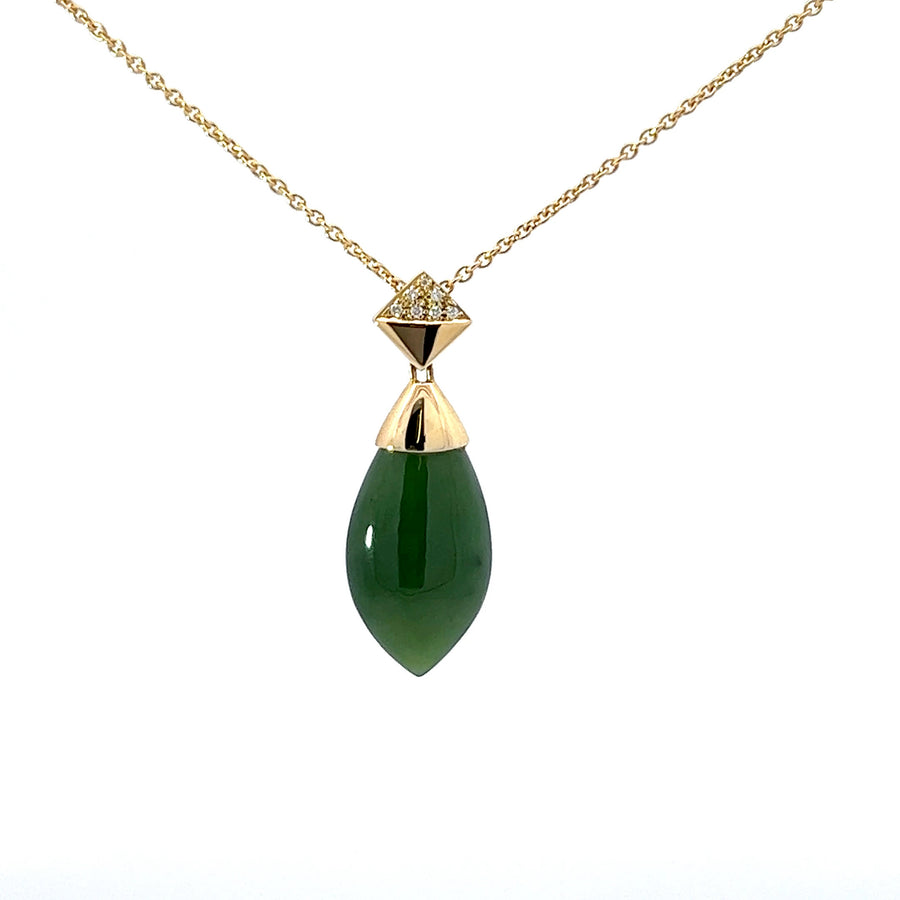 Anhänger mit Kette Jade