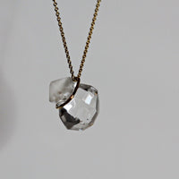 Collier Gelbgold mit Bergkristall