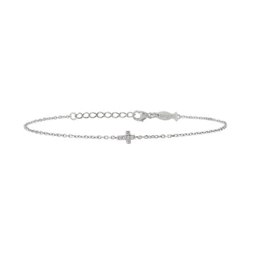 Armband "Kreuz" Silber 925 rhodiniert